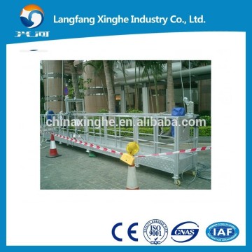 ZLP800 gondola 3*2.5 meters modular platform 8.3mm wire rope LS30 safety lock with CE Certificate