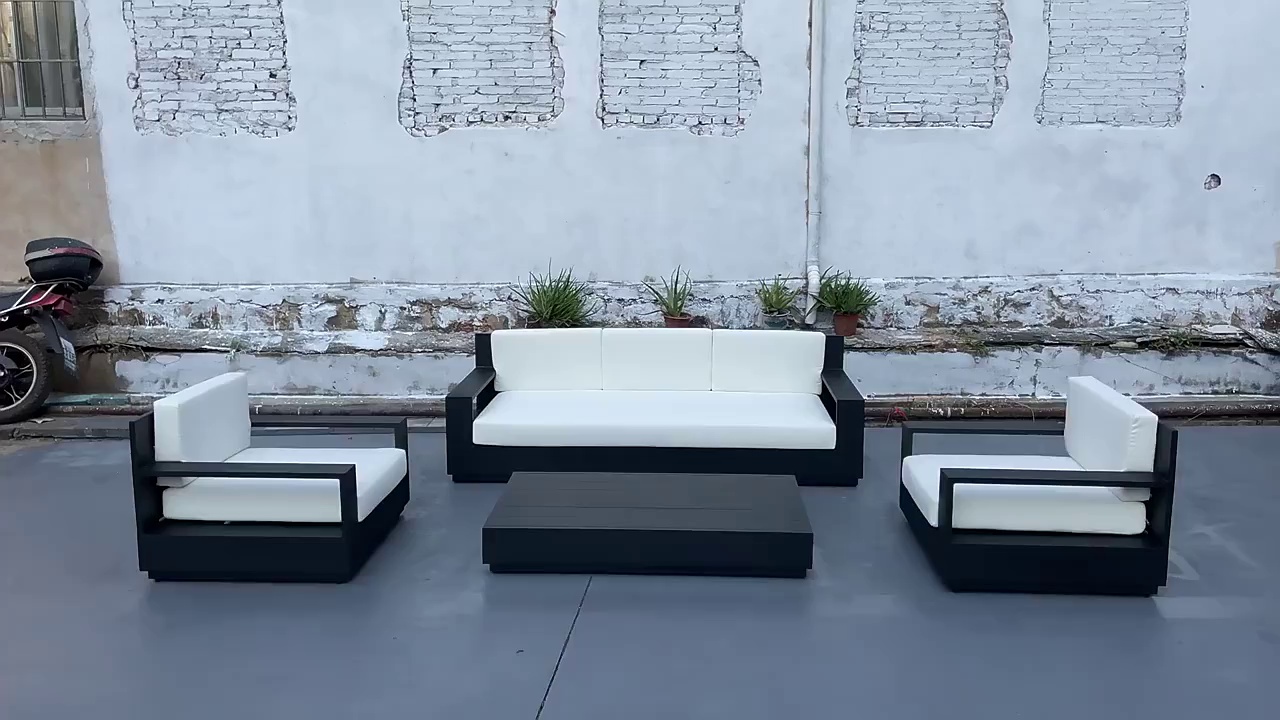 High-End Modern Outdoor Waterproof Wicker Sofa Set