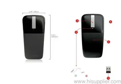 Hot Sell Touch Arc / Folding 2.4g Wireless Microsoft Mouse 