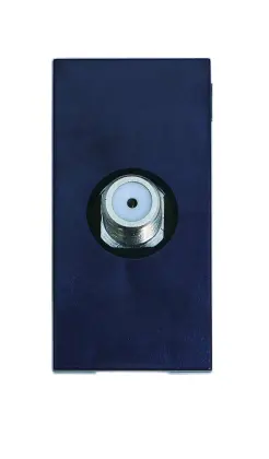 Satellite Socket Euro Modular, Black