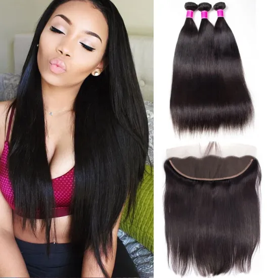 Celie Cuticle Aligned Straight Hair Extensions Wholesale Raw Unprocessed Virgin Brazilian Hair Extension Human Hair