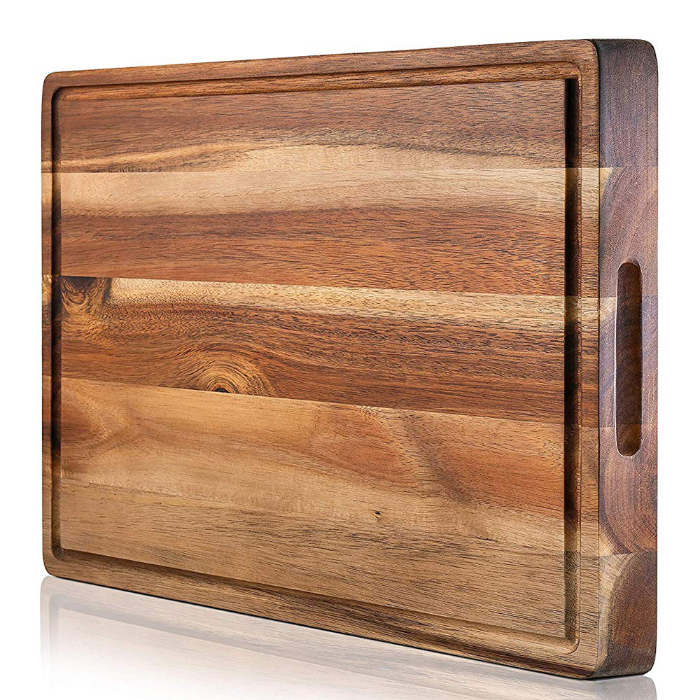 Tablero de Chooping de madera maciza de acacia grande