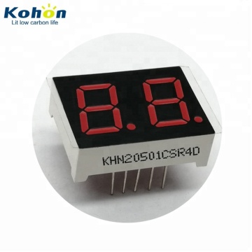 0.5 Inch Red LED Display 2-Digit 7-Segment Common Cathode 10-Pin