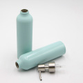 Empty cosmetic bottle package aluminum container