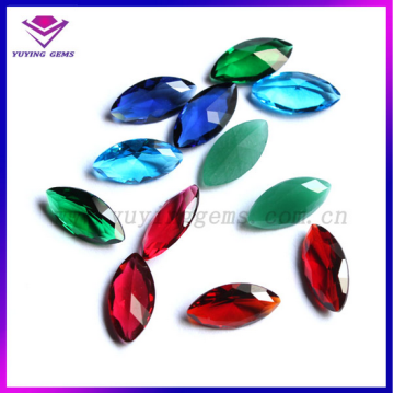 fashion jewelry colors 5*10 mm marquise glass for clothing