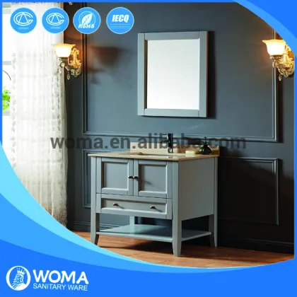 Model 1006B High quality factory made hardware bathroom cabinet with dtc soft close cabinet hinges