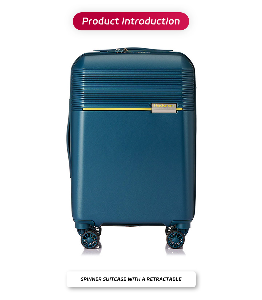 10-Spinner suitcase with a retractable handle and combination lock-x