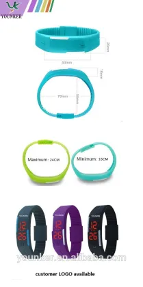 WATCH BAND DIGITAL SILICON LED WATCH