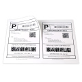 Etiquetas de remessa adesivas de meia folha a4 adesivo de papel