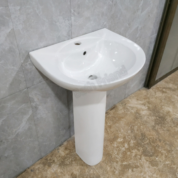 Wholesale CE Certified Ceramic Pedestal Basin for Bathroom