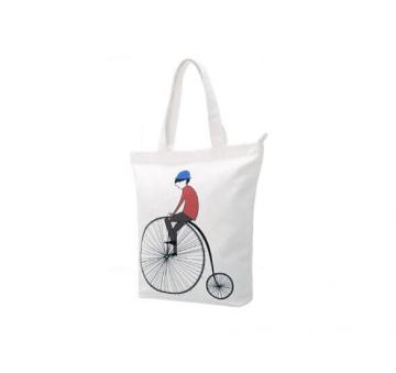 Bicycle love gift white tote bag with handle