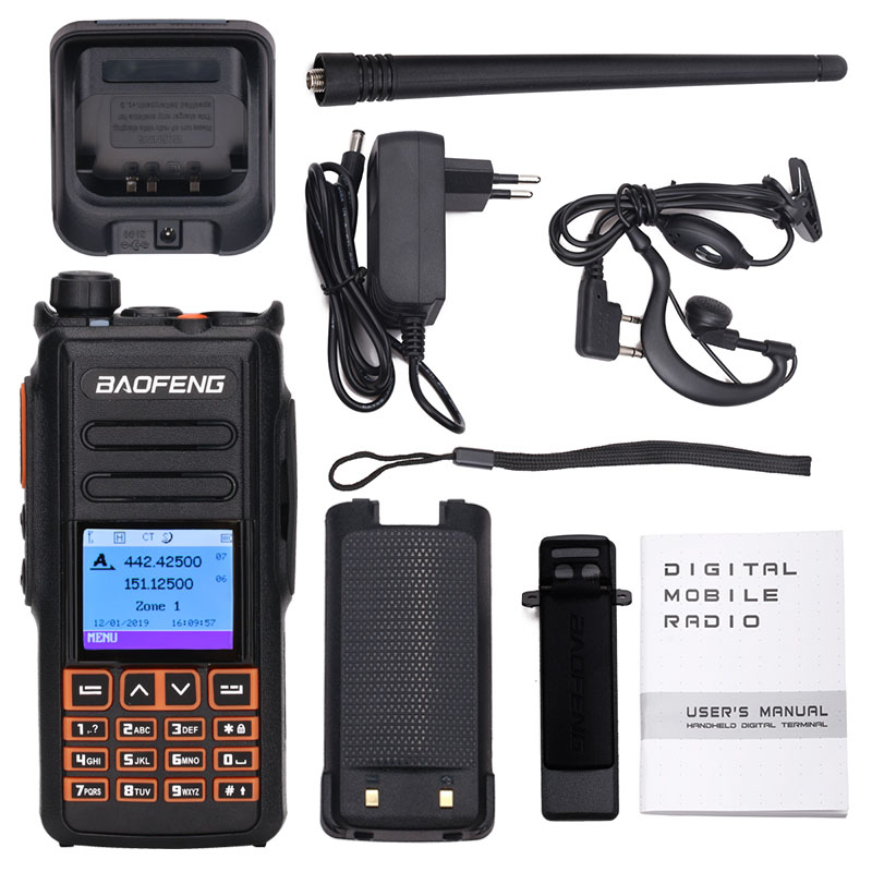 Baofeng DM-X GPS Record Tier 1&2 tier II Dual Time Slot DMR Digital/Analog Walkie Talkie Portable Radio Upgrade of DM-1702