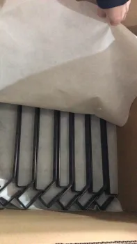 Aluminum alloy extrusion black anodized hooks