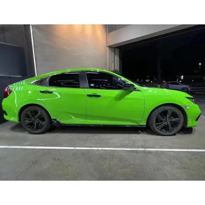 High Glossy Lizard Green Car Wrap
