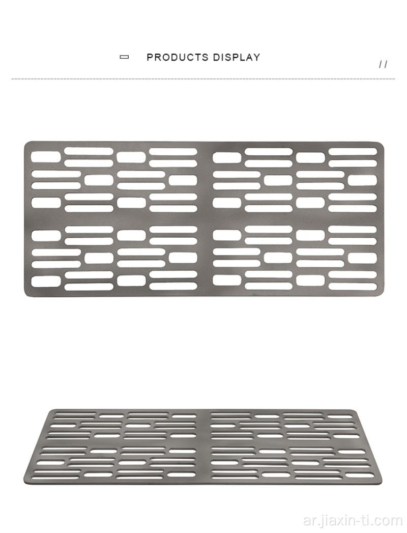 ورقة خبز من التيتانيوم للتخييم والشواء