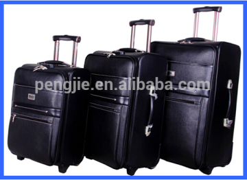 2014 PU leather wheeled travel bags