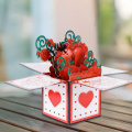 3D Pop Up Anniversary Surprise Box kártya