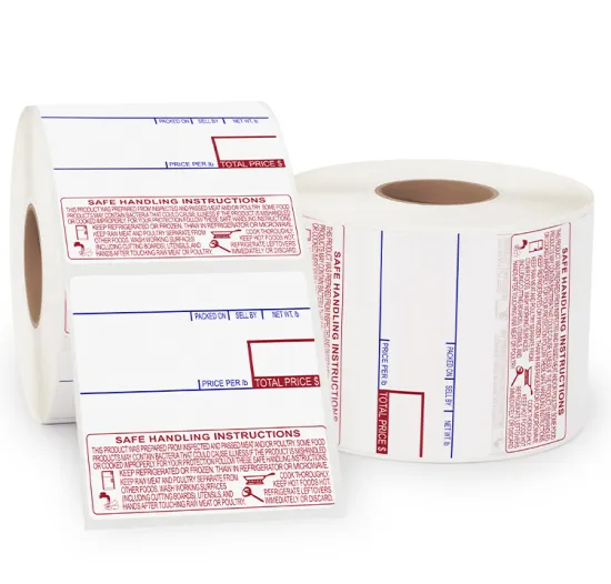 CAS 8040 label 2.283 X 2.362 500 Etiquetas Weighing Scale Label