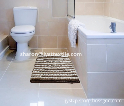 Shaggy Chenille Rugs Loop Pile Bath Mat
