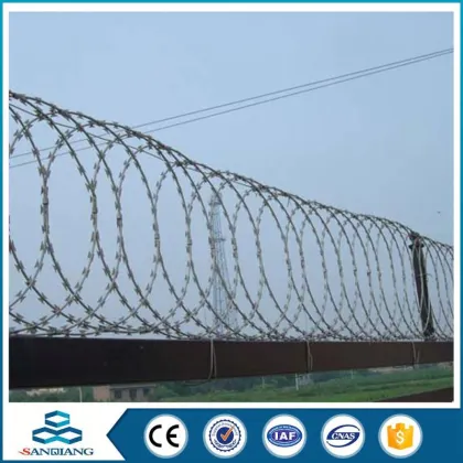 pvc razor iron razor double twist barbed wire for sale
