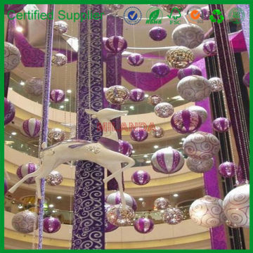atrium shopping mall white lighted outdoor christmas deer (M-10837)