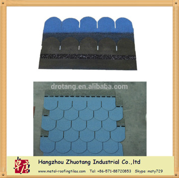 Blue cheap fish scale tile