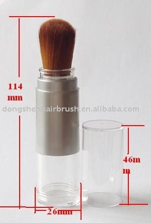 shimmer makeup refillable powder brush