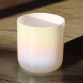 Q're meditation sound pearl white crystal singing bowl