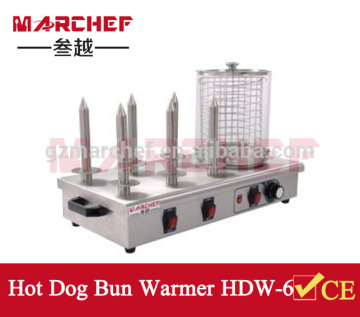HDW-6 Hot Dog Roller Machine Grill Commercial_Sausage Bread Warmer