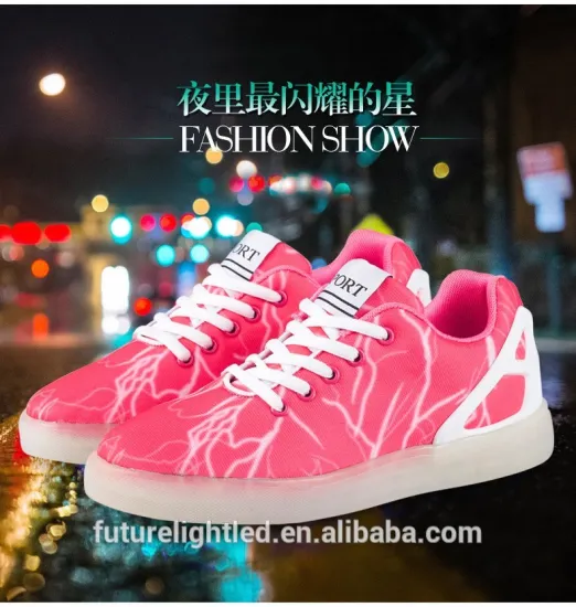 feminine shoes woman and men's led shoes sneakers