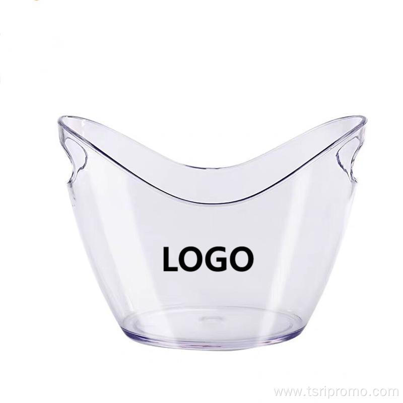 High quality solid transparent ice bucket