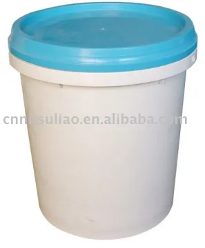 blue plastic barrel drums
