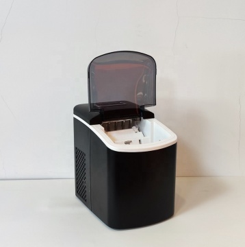 Matt Clear Top Lid Low Energy Ice Maker with Ice Scoop - 8 Minute Ice Production, 26lbs Daily, CE ROHS UKCA SAA ETL CB GCC KC Certified