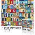 Customized 1000 Pieces Doors and Windows Jigsaw Puzzle Adult Kids Puzzle