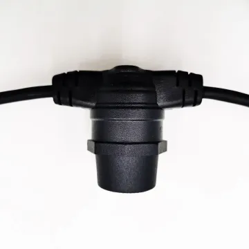 Customizable PVC E27 Vintage Patio Flat Lamp String Light - 0.75mm² Connectable