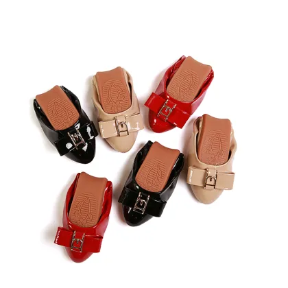 black flat women simple shoes stylish 2008