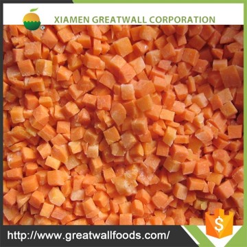 Chinese IQF frozen carrot dices