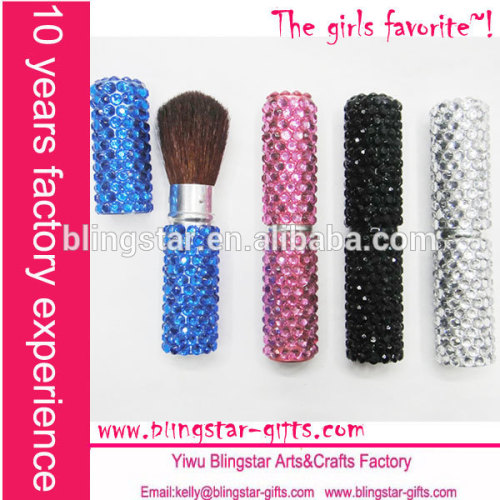 bling wholesale diamond makeup brush set