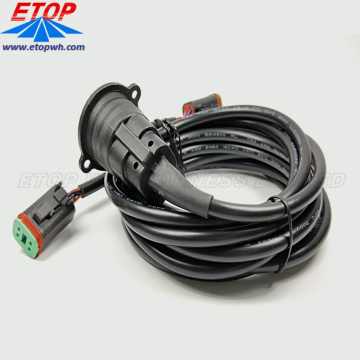 custom waterproof wiring harness with auto DT plug