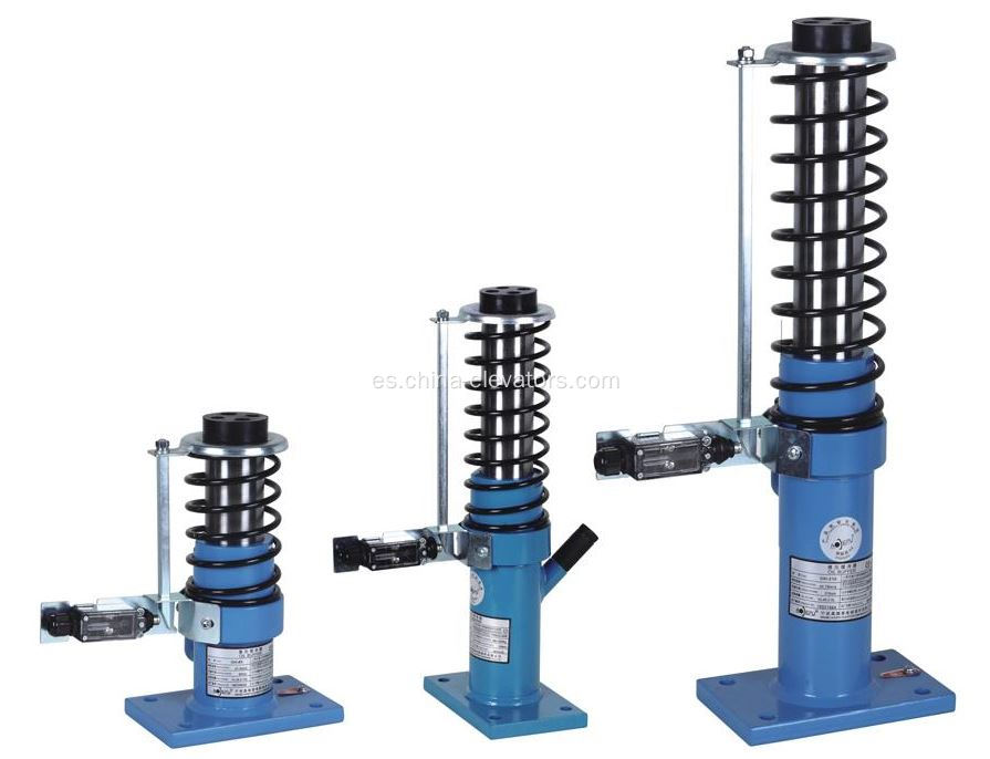 Amortiguador de aceite para elevación de pasajeros con resorte externo ≤1,75 m/s