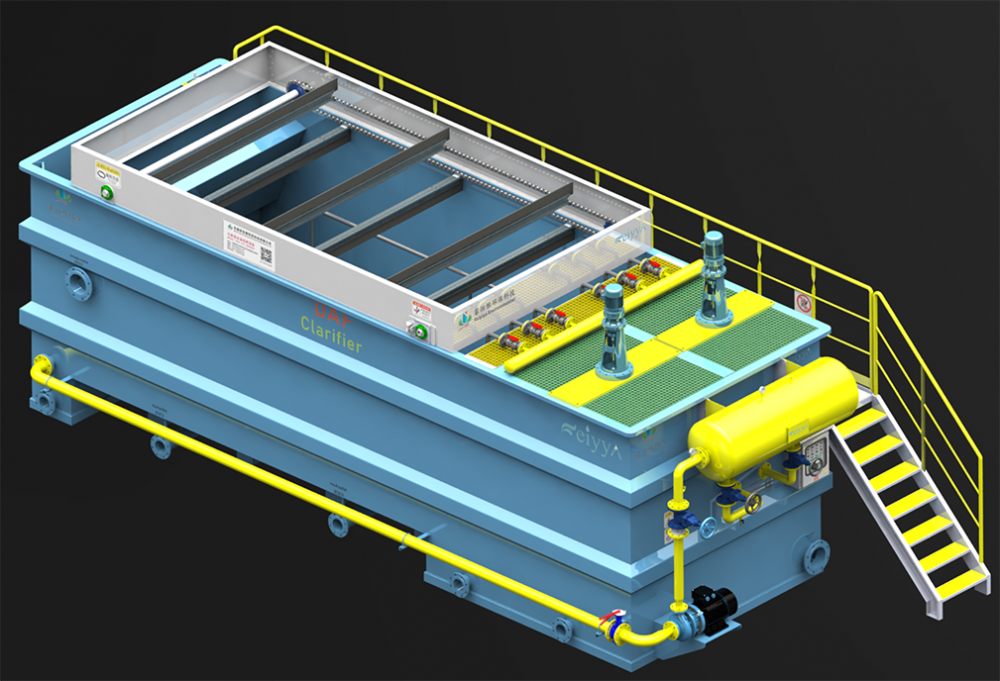 Flotté d'air dissous avec une capacité et une efficacité élevées