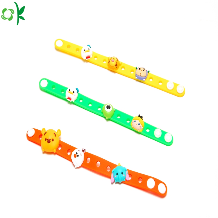 Promotional Gift Adjustable Cartoon silicone bracelet