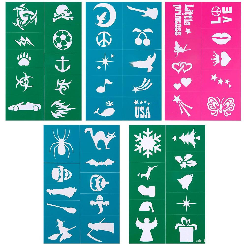 Create Your Own Face Painting Stencils Halloween, High Quality Create