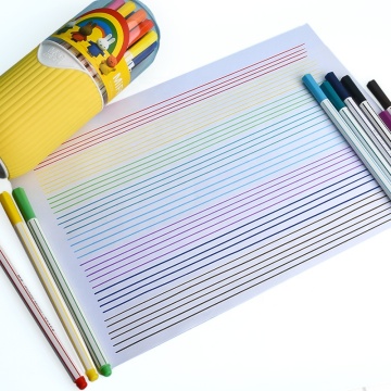 M&G 24-Color Hexagon Pen Art Marker Set for Drawing and Watercolor Pencils