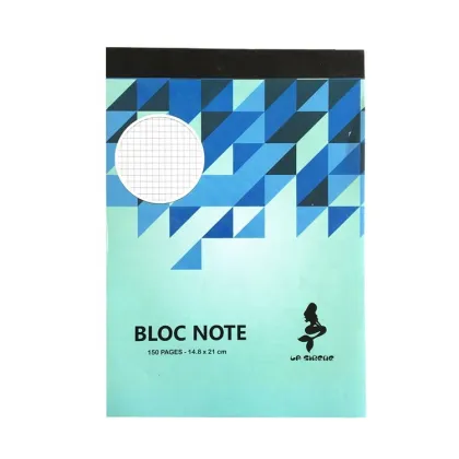 Square Line Notepad for Students - 150 Pages A5 Size