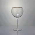 Crystal Gold Rimmed Champagne Flutes Coupe Glass Set