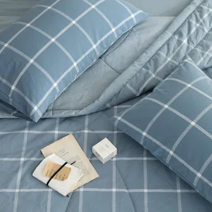 Embroidery Quilt Cover 100% Cotton 4pcs Bedding Sets