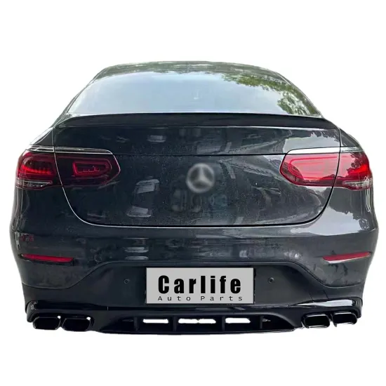 GLC63 Rear Diffuser and Pipes for Mercedes Benz C253/X253 GLC Coupe 2016-2022