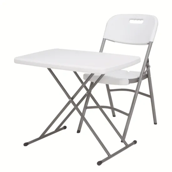 Outdoor Plastic Folding Beach Table with Adjustable Height