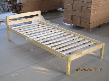 Single pine wood bed,single pine bed,pine wood bed in UK market